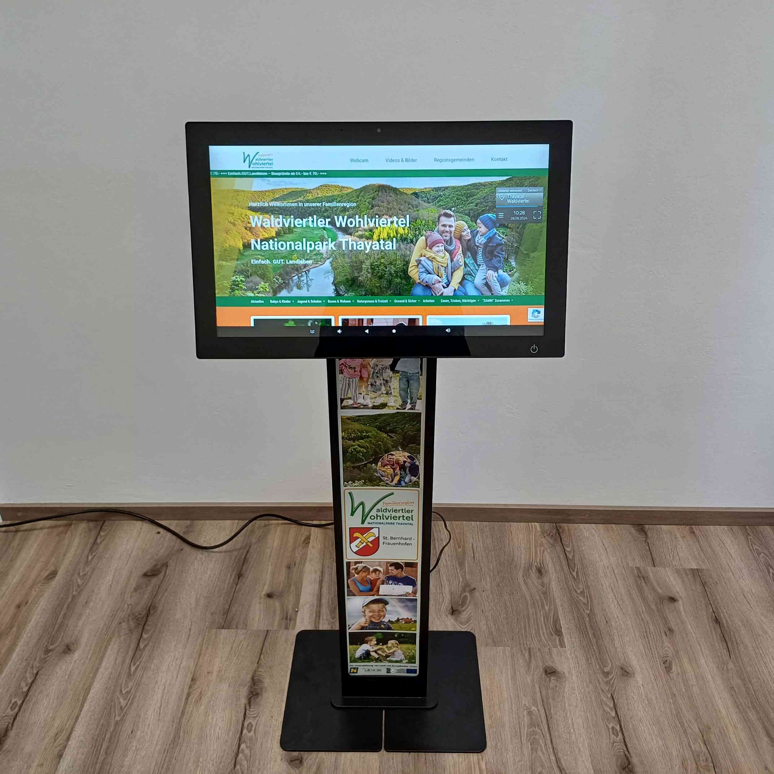 In Kürze wird es in jeder Gemeinde eine neue digitale Infosäule von Waldviertler Wohlviertel geben. 